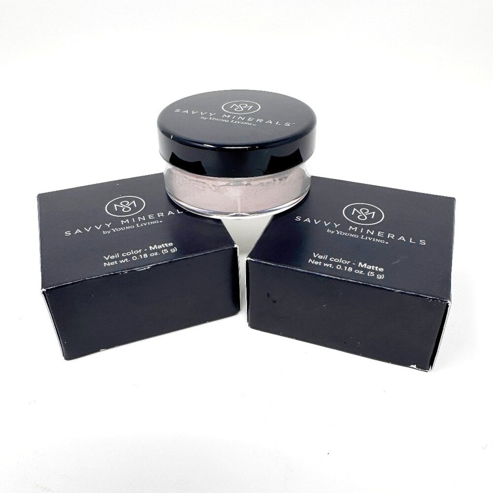 LOT of 2 Young Living  Savvy Minerals  Veil Color: MATTE  0.18 oz Each NEW
